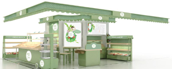 What is seen in the complete design